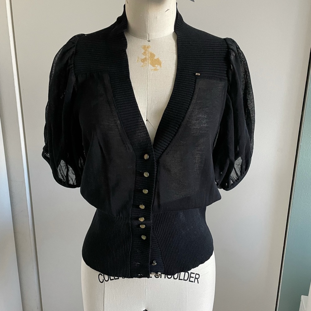 Sportmax pouf sleeve cardigan